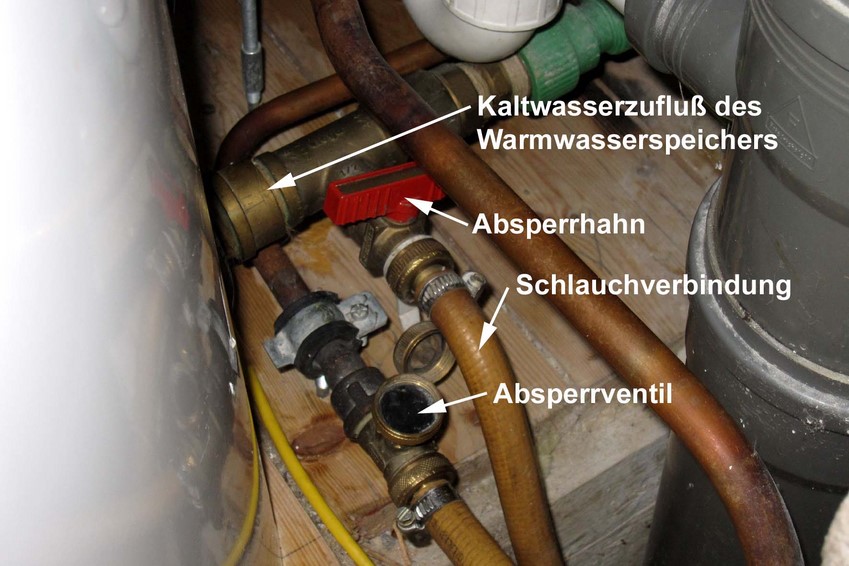 Vordruck am Ausdehnungsgefäß der Heizung einstellen LustSparen.de