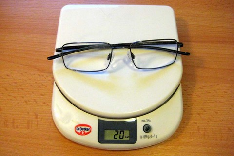 Gleitsichtbrille Gewicht bestimmemn