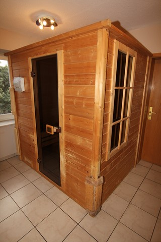Die Sauna im Flur aufgebatu
