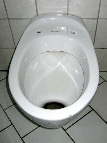 Toilettenschüssel ohne WC-Sitz