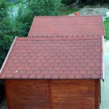 Gartenhaus Dachschindeln verlegen