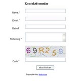Website Kontaktformular