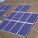 PV-Anlage, Photovoltaikanlage auf dem Hausdach